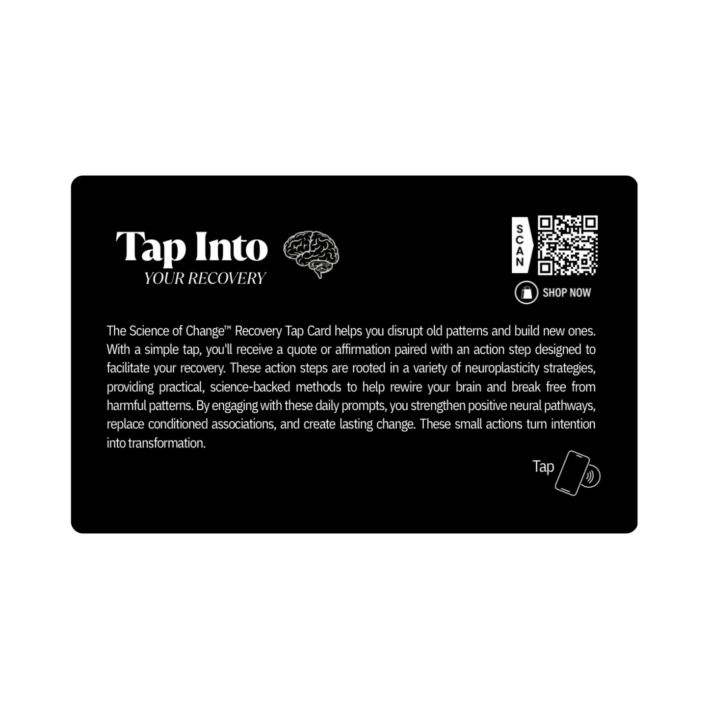 Recovery Tap Metal Card